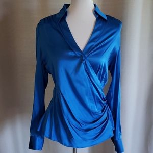 Cache Blue Silk Shirt